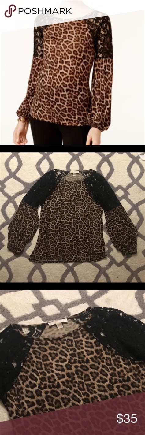 Michael Kors Large Leopard Lace